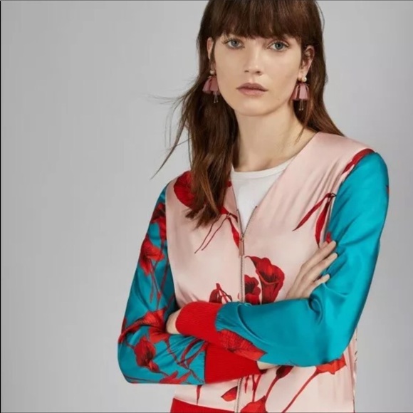 Ted Baker Jackets & Blazers - TED BAKER FANTASIA KNITTED BOMBER BABY PINK NWT TB3 US 8 FITS LIKE A MEDIUM